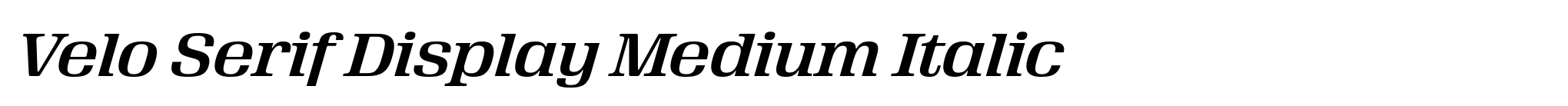 Velo Serif Display Medium Italic image